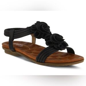 NWOB Patritzia by Spring Step Nectarine Sandal BLACK